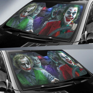 Joker Actors Car Auto Sun Shade Windshield Gift Idea For Fan Universal Fit 174503 - CarInspirations