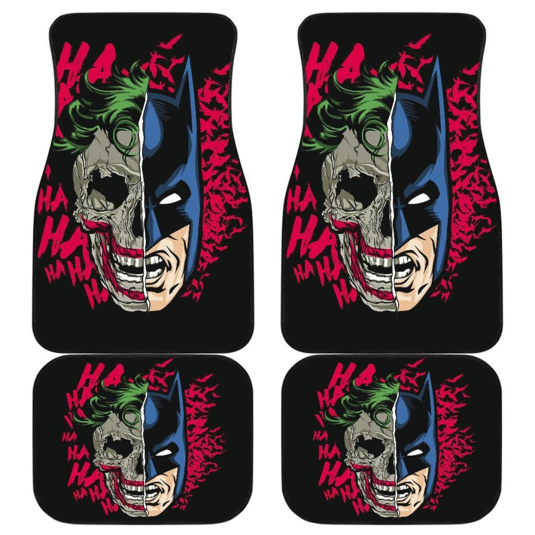 Joker And Batman Villains Car Floor Mats Movie Fan Gift H031120 Universal Fit 225311 - CarInspirations