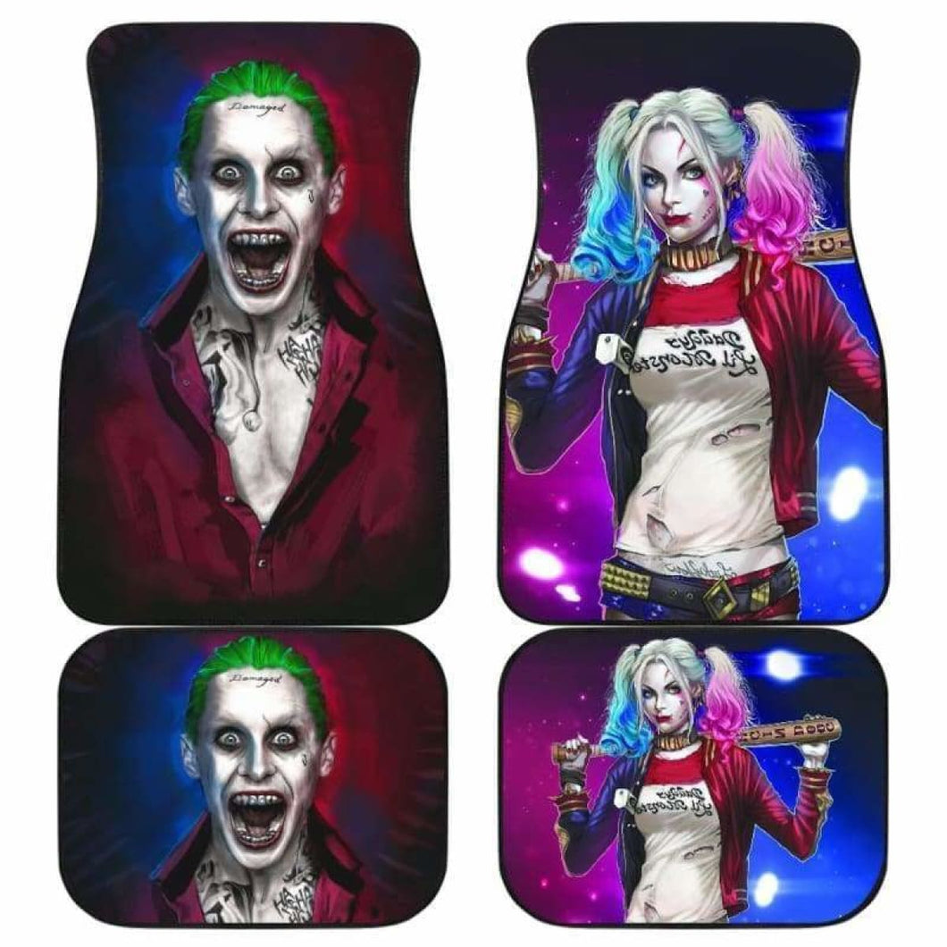 Joker And Harley Quinn Car Floor Mats Universal Fit 051912 - CarInspirations