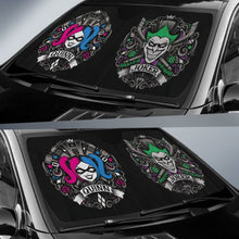 Load image into Gallery viewer, Joker And Harley Quinn Car Sun Shades Movie Fan Gift H033120 Universal Fit 225311 - CarInspirations