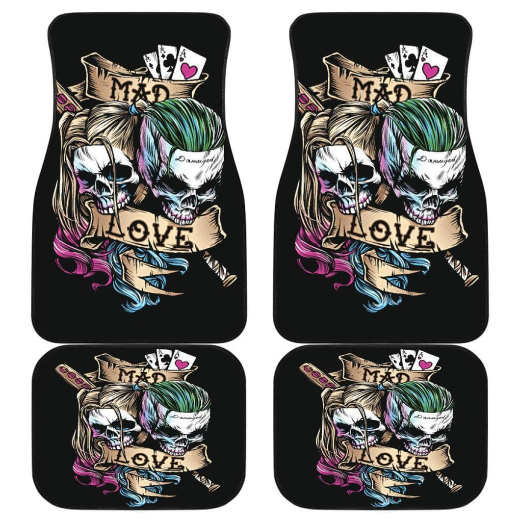 Joker And Harley Quinn Skull Car Seat Covers Movie Fan Gift H031020 Universal Fit 225311 - CarInspirations