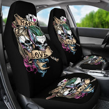Load image into Gallery viewer, Joker And Harley Quinn Skull Car Seat Covers Movie Fan Gift H031020 Universal Fit 225311 - CarInspirations