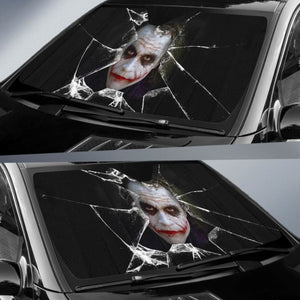 Joker Car Auto Sun Shade Broken Glass Style Windshield Universal Fit 174503 - CarInspirations