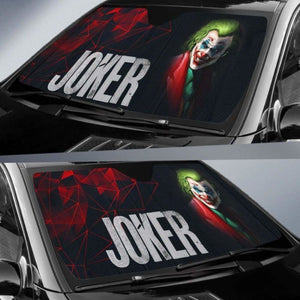 Joker Car Sun Shades Suicide Squad Movie Fan Gift Universal Fit 051012 - CarInspirations