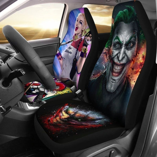 Joker & Harley Quinn Car Seat Covers Universal Fit 194801 - CarInspirations