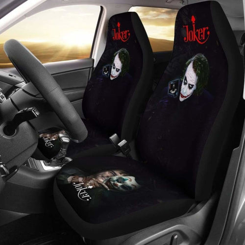 Joker New Supervillain Dc Comics Character Car Seat Covers 2 Universal Fit 051012 - CarInspirations