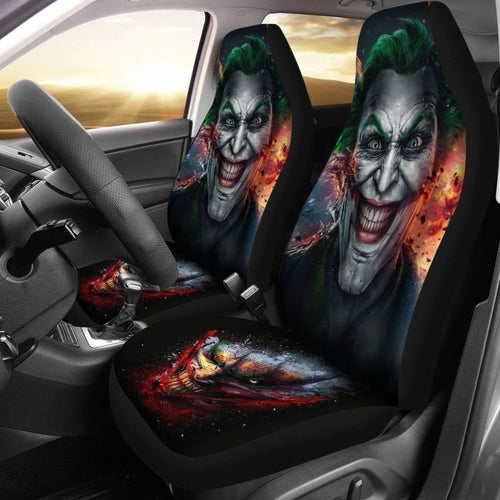 Joker Smile Car Seat Covers Fan Gift Universal Fit 194801 - CarInspirations