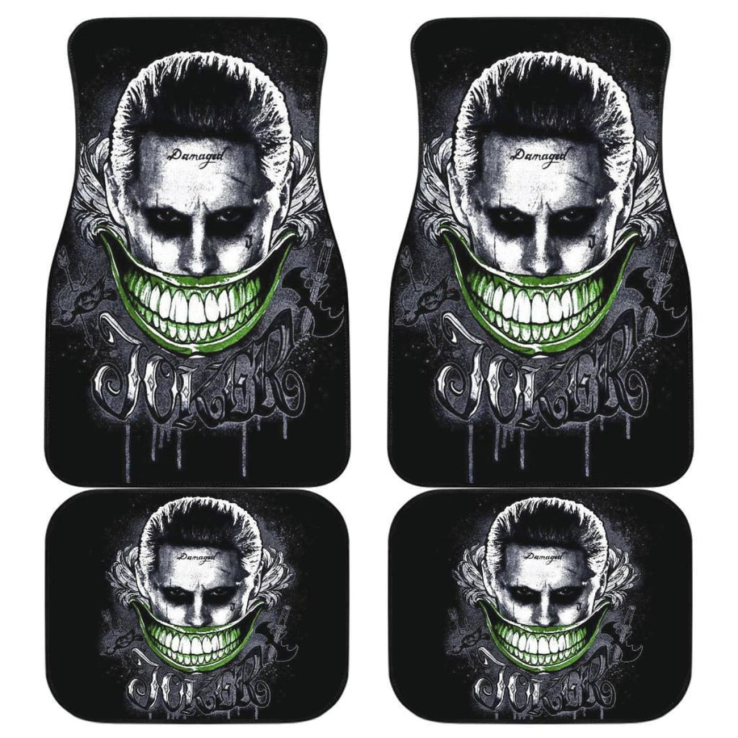 Joker Smile Suicide Squad Car Floor Mats Movie Fan Gift H031120 Universal Fit 225311 - CarInspirations