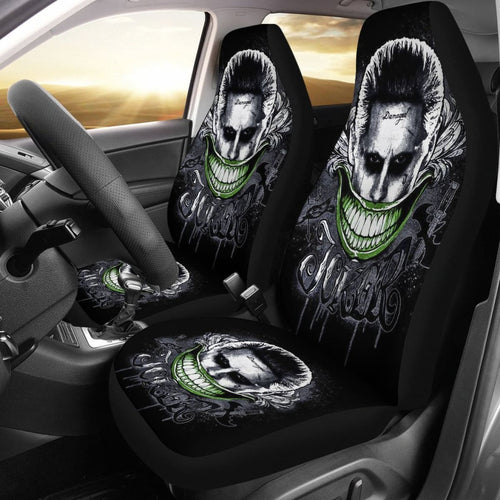 Joker Smile Suicide Squad Car Seat Covers Movie Fan Gift H031020 Universal Fit 225311 - CarInspirations
