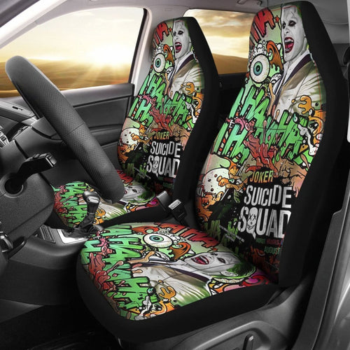 Joker Villains Car Seat Covers Suicide Squad Movie H031020 Universal Fit 225311 - CarInspirations