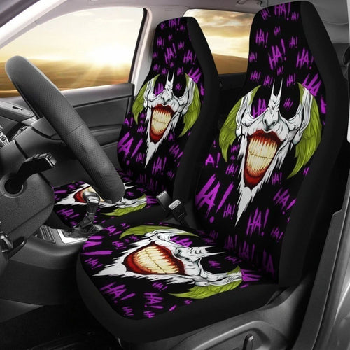 Joker Voice Ha Ha Ha Purple Car Seat Covers For Fan Mn10 Universal Fit 194801 - CarInspirations