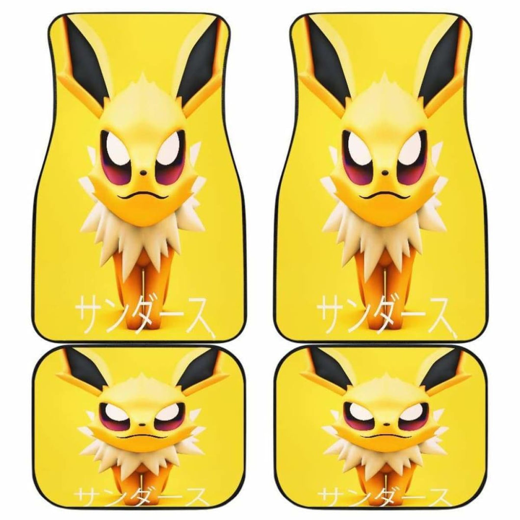 Jolteon Pokemon Car Floor Mats Universal Fit - CarInspirations