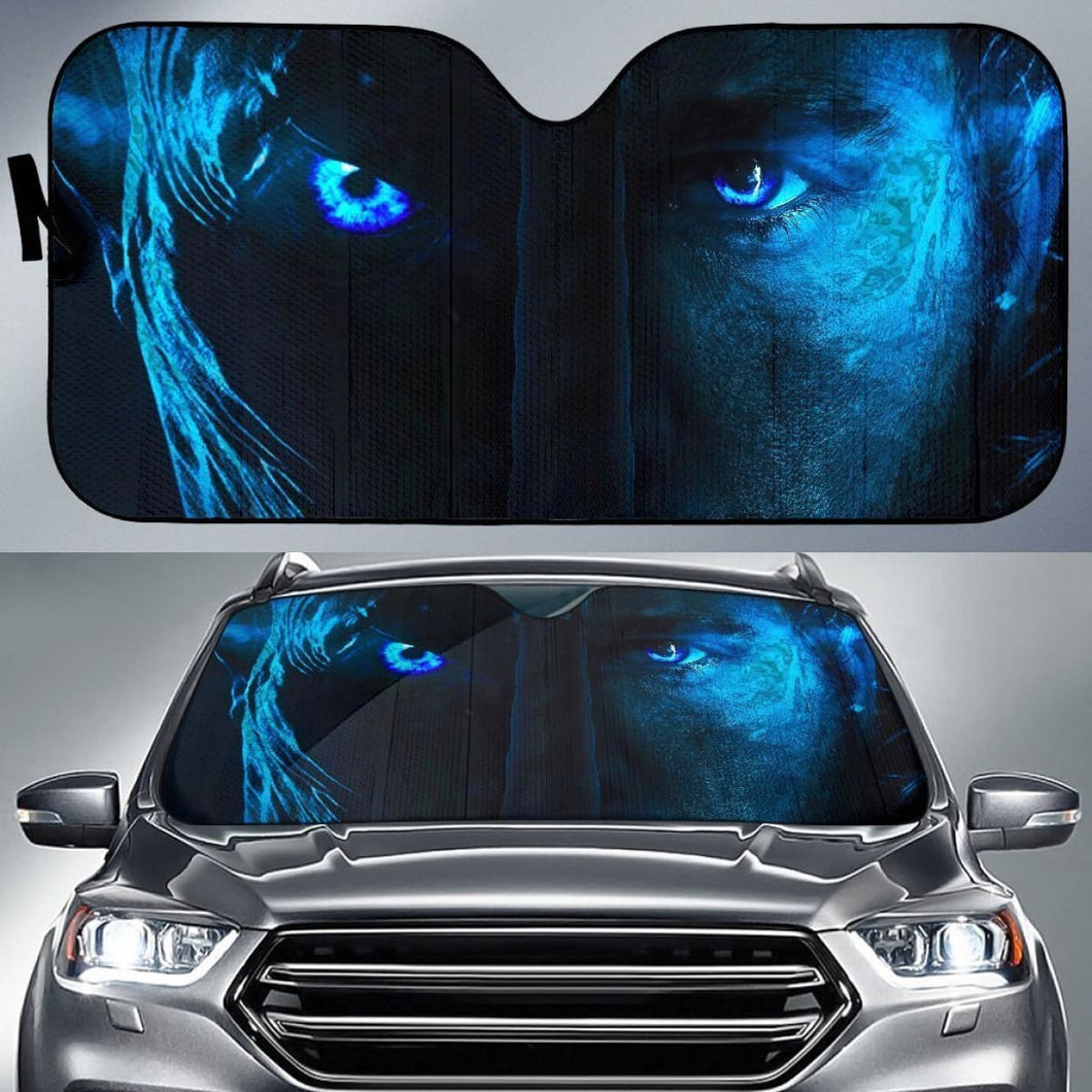 Jon Snow & Nightking Game Of Throne Auto Sun Shade Nh07 Universal Fit 111204 - CarInspirations