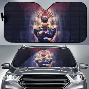 Josuke Art Car Sun Shades JoJo’s Bizarre Adventure Universal Fit 210212 - CarInspirations