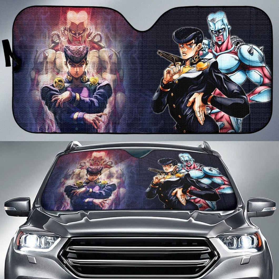 Josuke Car Sun Shades JoJo’s Bizarre Adventure Universal Fit 210212 - CarInspirations