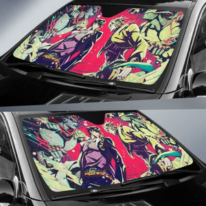 Jotaro And Dio Car Sun Shades JoJo’s Bizarre Adventure Universal Fit 210212 - CarInspirations