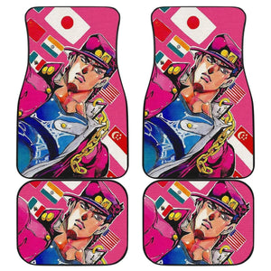 Jotaro Kujo Art Car Floor Mats JoJo’s Bizarre Adventure Universal Fit 210212 - CarInspirations