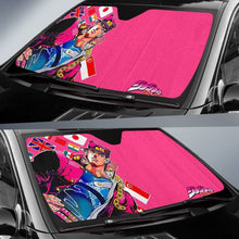 Load image into Gallery viewer, Jotaro Kujo Art Car Sun Shades JoJo’s Bizarre Adventure Universal Fit 210212 - CarInspirations