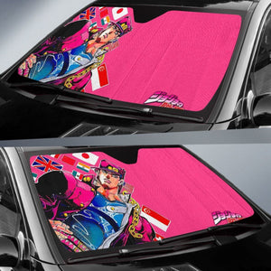 Jotaro Kujo Art Car Sun Shades JoJo’s Bizarre Adventure Universal Fit 210212 - CarInspirations