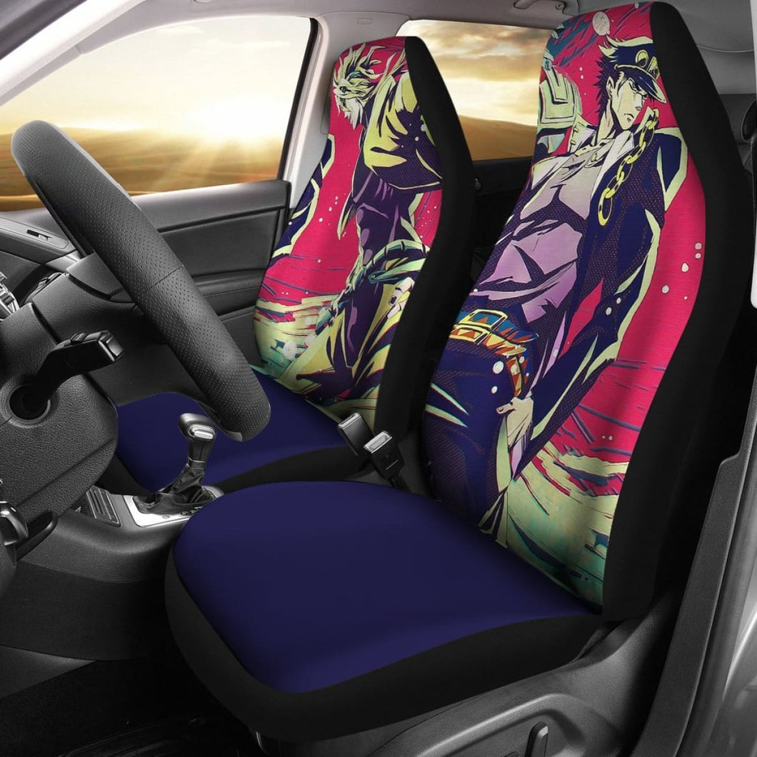 Jotaro Kujo Car Seat Covers JoJo’s Bizarre Adventure Universal Fit 210212 - CarInspirations