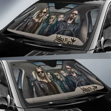 Load image into Gallery viewer, Judas Priest Car Auto Sun Shade Rock Band Fan Gift Universal Fit 174503 - CarInspirations