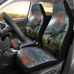 Jurassic Park Movie Dinosaur Car Seat Covers Lt04 Universal Fit 225721 - CarInspirations