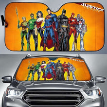 Load image into Gallery viewer, Justice League Auto Sun Shade 918b Universal Fit - CarInspirations
