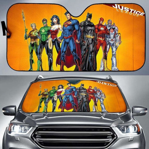 Justice League Auto Sun Shade 918b Universal Fit - CarInspirations