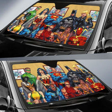 Load image into Gallery viewer, Justice League Car Sun Shade 918b Universal Fit - CarInspirations