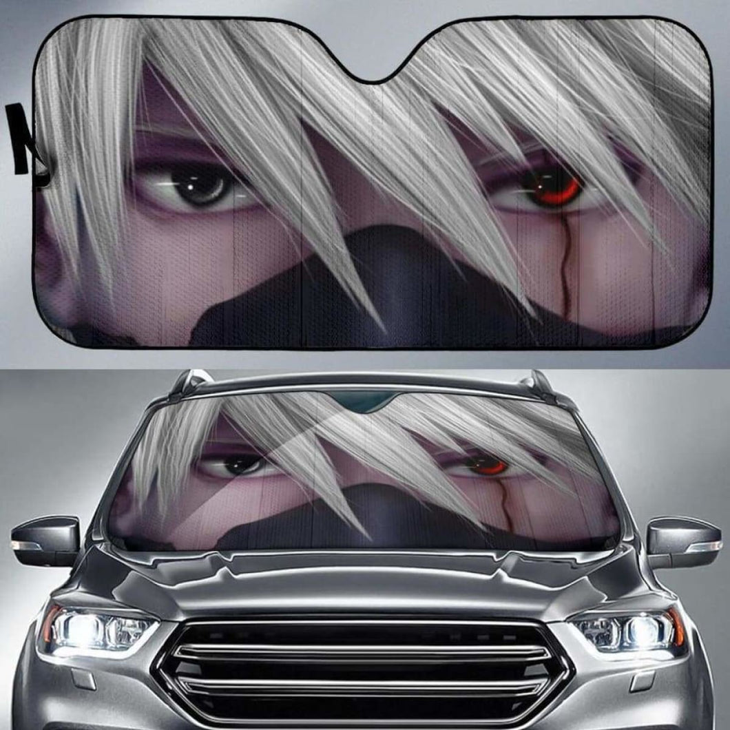 Kakashi Eyes 3D Car Auto Sun Shades Universal Fit 051312 - CarInspirations