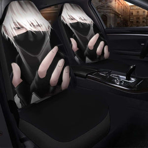 Kakashi Naruto Black Seat Covers 101719 Universal Fit - CarInspirations