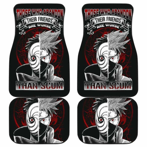 Kakashi Obito Car Floor Mats Universal Fit - CarInspirations