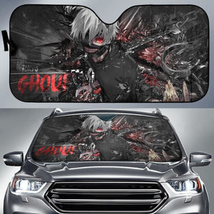 Kaneki Fantasy Car Sun Shades Tokyo Ghoul Anime Fan Gift H051820 Universal Fit 072323 - CarInspirations