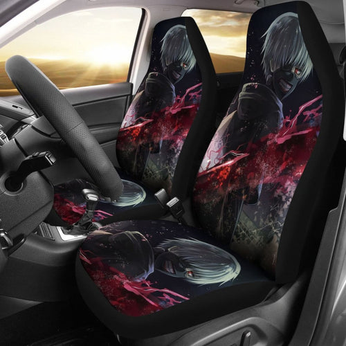 Kaneki Fantasy Tokyo Ghoul Art Car Seat Covers Anime H051820 Universal Fit 072323 - CarInspirations