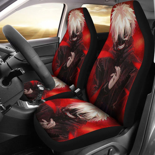 Kaneki Fantasy Tokyo Ghoul Car Seat Covers Anime Fan Gift H051820 Universal Fit 072323 - CarInspirations