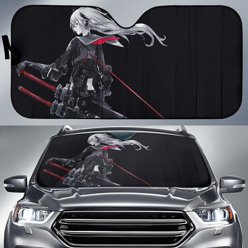 Katana Girl Anime Girl 4K Car Sun Shade Universal Fit 225311 - CarInspirations