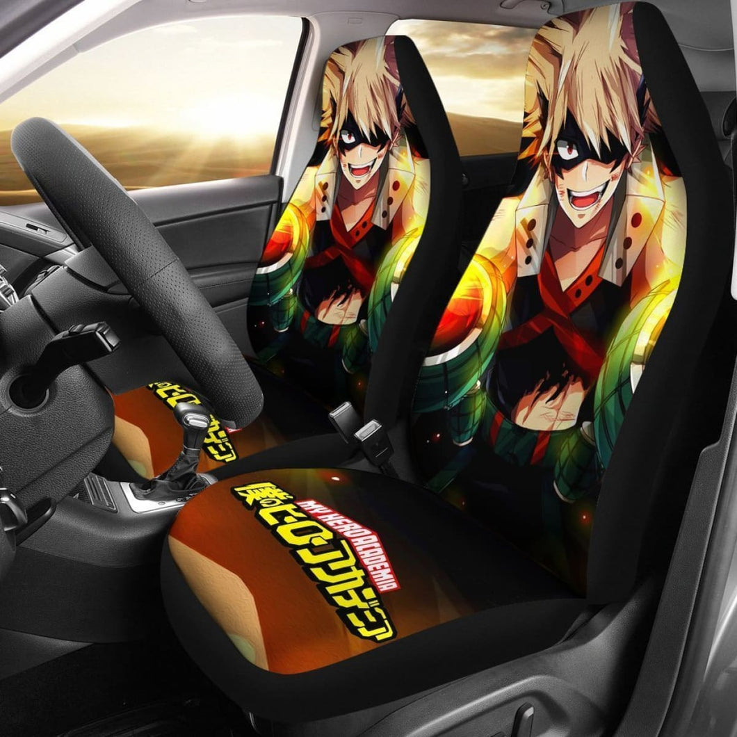 Katsuki Bakugo My Hero Academia Car Seat Covers Mn04 Universal Fit 225721 - CarInspirations