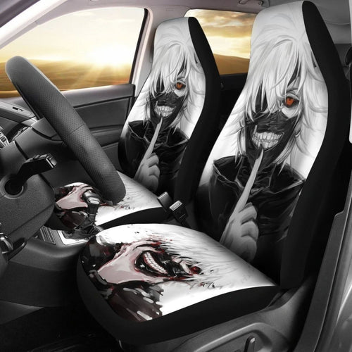 Ken Kaneki Anime Car Seat Covers For Tokyo Ghoul Fan Universal Fit 194801 - CarInspirations