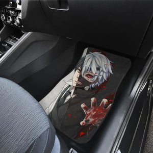 Ken Kaneki Art Car Floor Mats Tokyo Ghoul Anime Fan Gift H051820 Universal Fit 072323 - CarInspirations