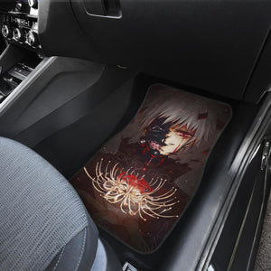 Ken Kaneki Art Tokyo Ghoul Car Floor Mats Anime Fan Gift H051820 Universal Fit 072323 - CarInspirations