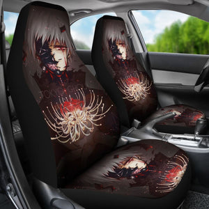 Ken Kaneki Art Tokyo Ghoul Car Seat Covers Anime Fan Gift H051820 Universal Fit 072323 - CarInspirations