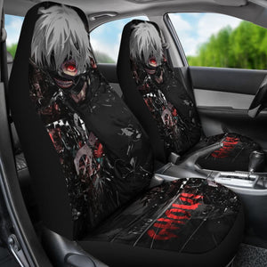 Ken Kaneki Car Seat Covers Tokyo Ghoul Anime Fan Gift H051820 Universal Fit 072323 - CarInspirations
