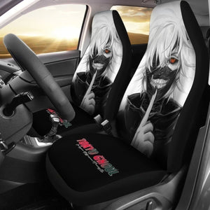 Ken Kaneki Face Anime Tokyo Ghoul Car Seat Covers Universal Fit 194801 - CarInspirations