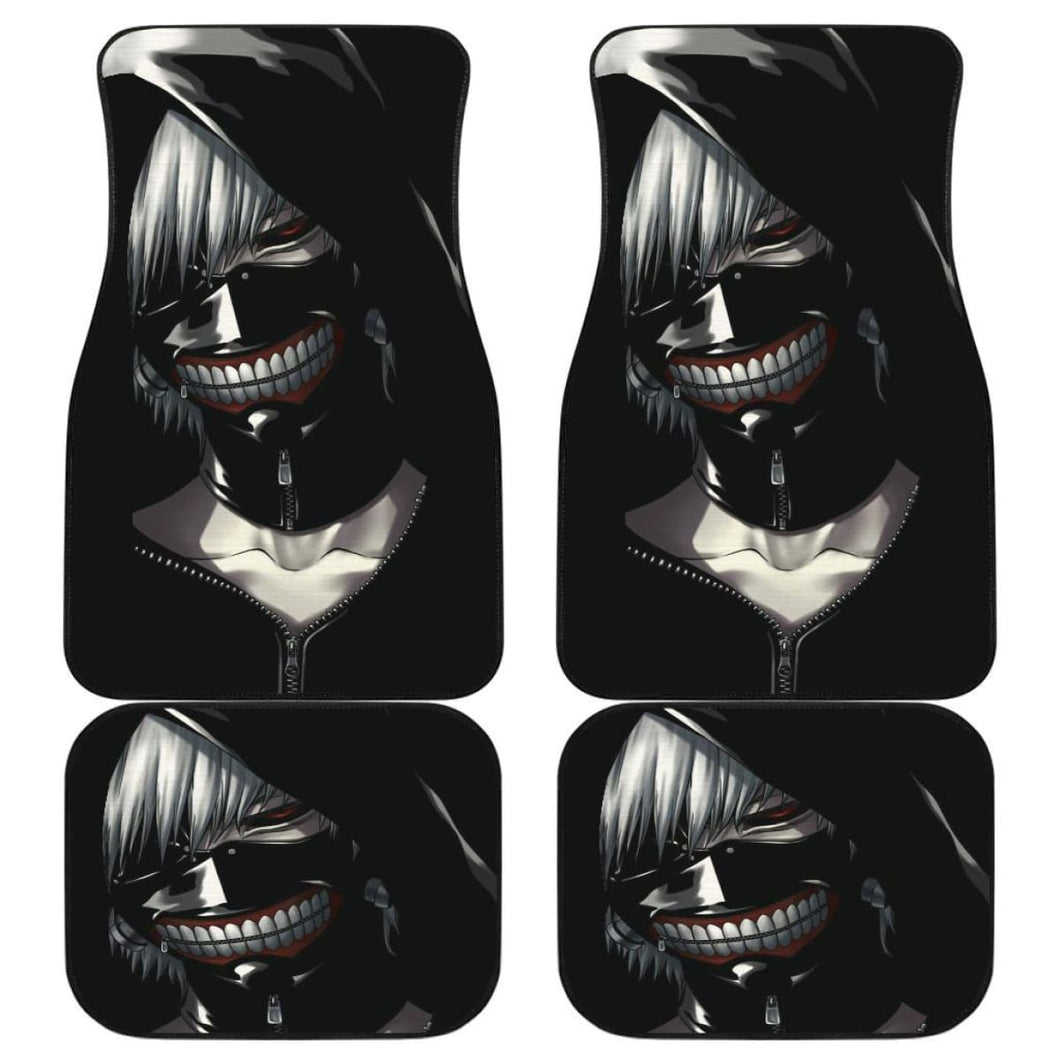 Ken Kaneki Tokyo Ghoul Car Floor Mats Anime Fan Gift H051820 Universal Fit 072323 - CarInspirations