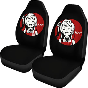 Kfc Logo Anime Girl Seat Covers Amazing Best Gift Ideas 2020 Universal Fit 090505 - CarInspirations