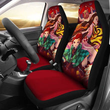 Load image into Gallery viewer, Kimetsu No Yaiba Anime Tanjiro Kamado Car Seat Covers Universal Fit 051012 - CarInspirations