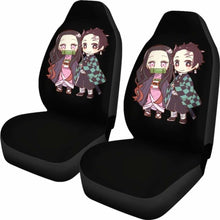 Load image into Gallery viewer, Kimetsu No Yaiba Car Seat Covers Nezuko Kamado &amp; Tanjiro Kamado Universal Fit 051012 - CarInspirations