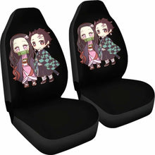 Load image into Gallery viewer, Kimetsu No Yaiba Car Seat Covers Nezuko Kamado &amp; Tanjiro Kamado Universal Fit 051012 - CarInspirations