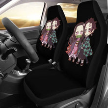 Load image into Gallery viewer, Kimetsu No Yaiba Car Seat Covers Nezuko Kamado &amp; Tanjiro Kamado Universal Fit 051012 - CarInspirations