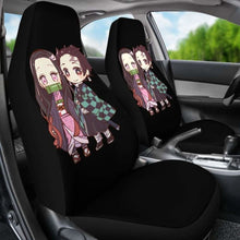 Load image into Gallery viewer, Kimetsu No Yaiba Car Seat Covers Nezuko Kamado &amp; Tanjiro Kamado Universal Fit 051012 - CarInspirations